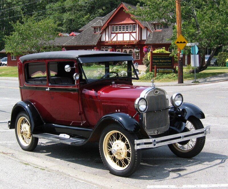 Появление Ford Model A на мировом авторынке в 1927